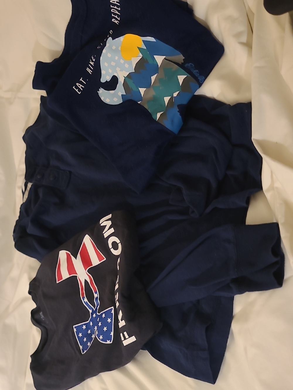Navy Graphic & Flag Tee Bundle